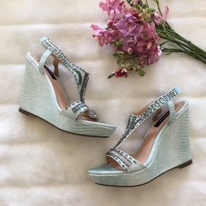 Theme Mint Green Wedge Sandals